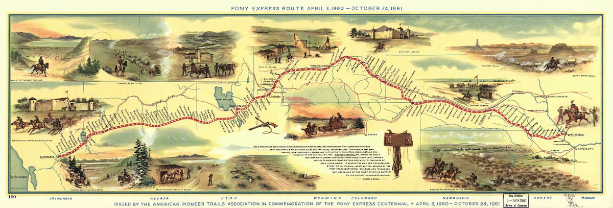 Pony Express route